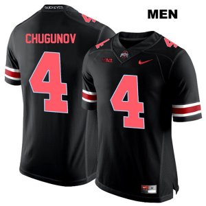 Men's NCAA Ohio State Buckeyes Chris Chugunov #4 College Stitched Authentic Nike Red Number Black Football Jersey WO20T55NT